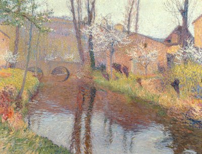 Landscape with a Bridge by Henri Martin
